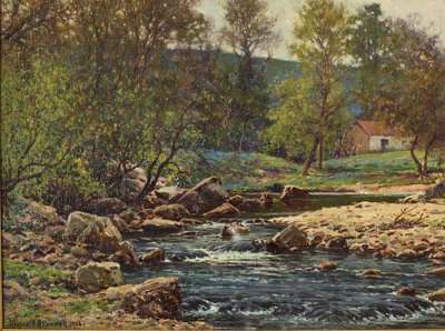 Lente op de Wyre, Dolphinholme, 1906 door Reginald Aspinwall